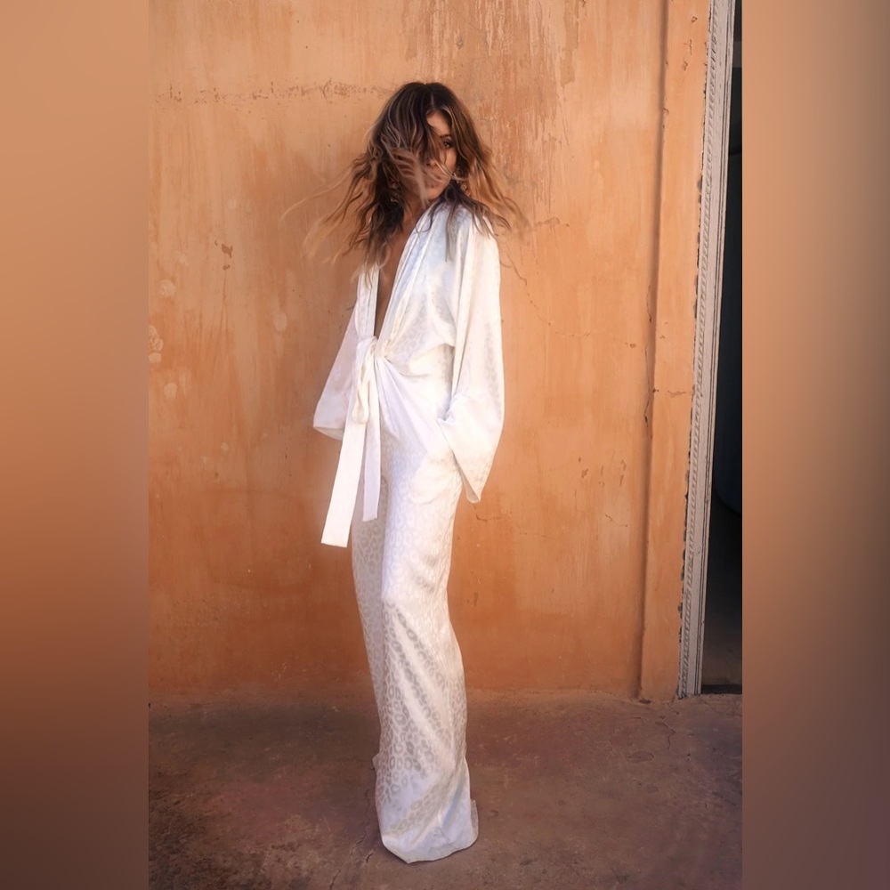 Rat & Boa white 70’s kimono jumpsuit